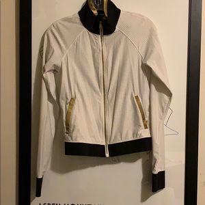 Lulu mesh jacket - gold trim